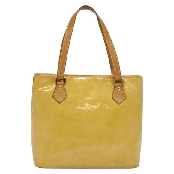 LOUIS VUITTON Monogram Vernis Houston Hand Bag Beige - Picture 3 of 15
